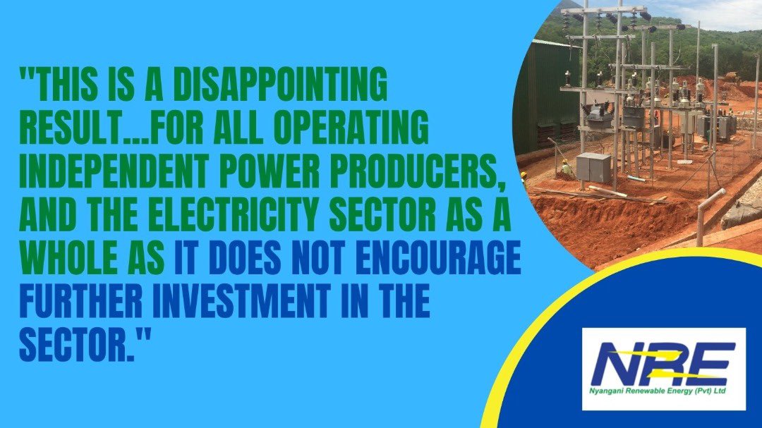 International arbiter: Zimbabwe can pay independent power producers in local currency
Read full article <a href="/newswireZW/">newZWire</a> 

bit.ly/3pC1ILr