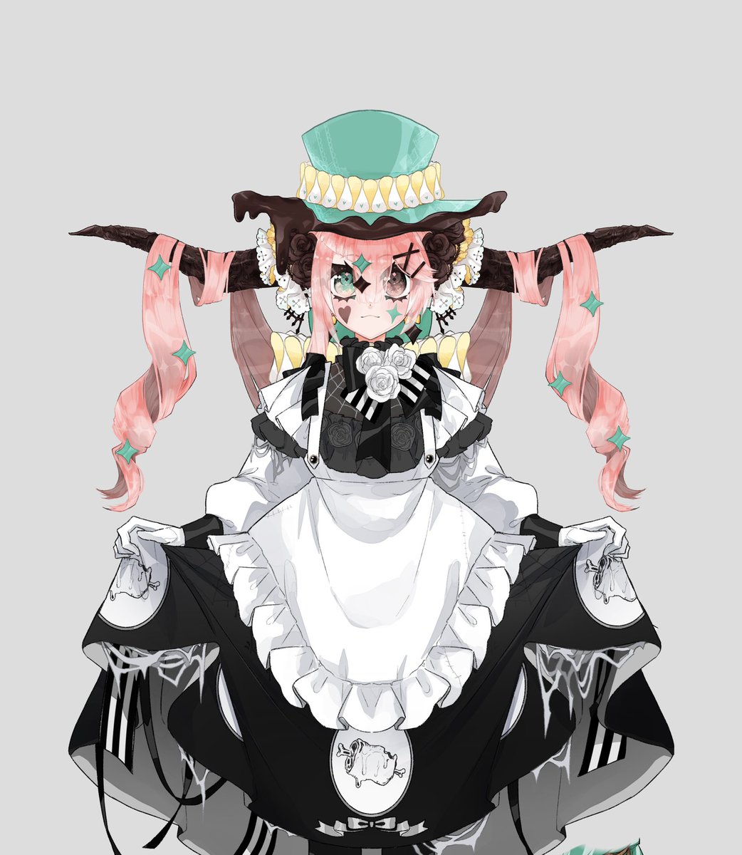 せっかく、せっかくお母様が素敵なドレスをくれたから、着てみようと、思っ、、、、く、首がくるしい、、、、、、、、