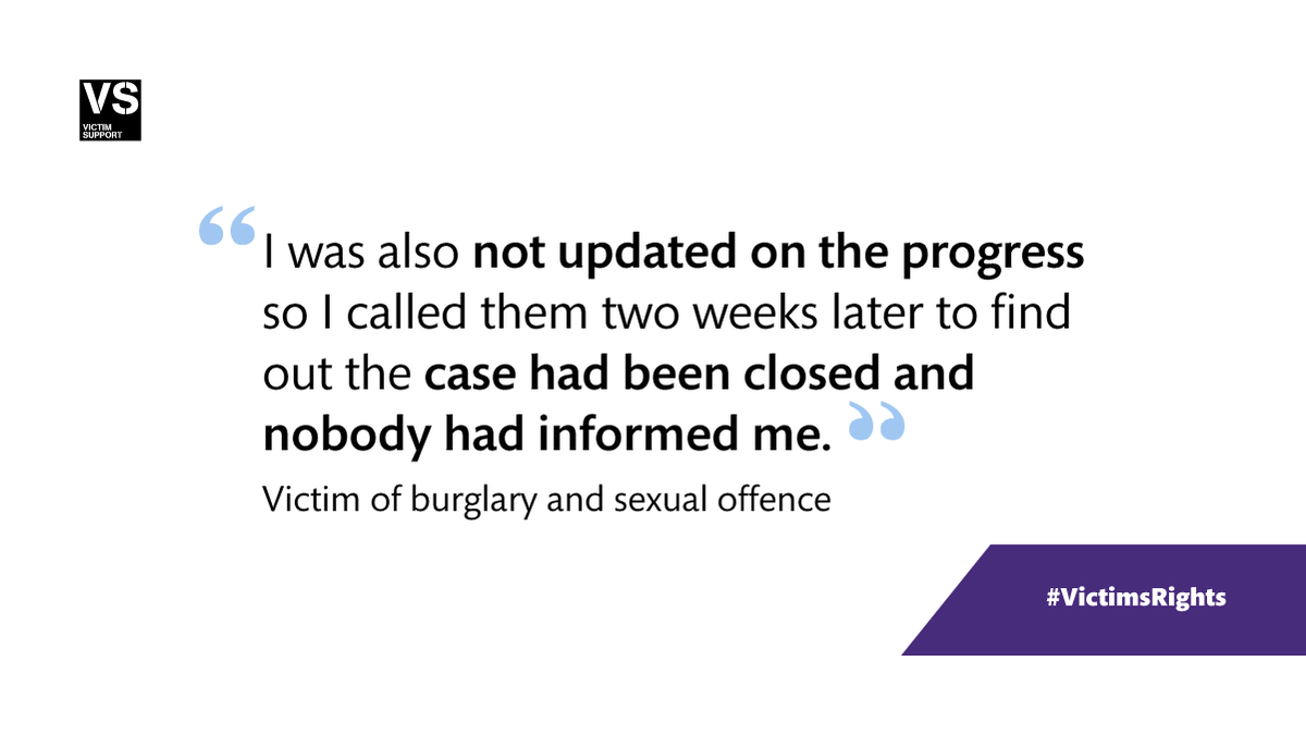 VictimSupport's tweet image. Right nine of the #VictimsCode is to be given information about the outcome of the case and any appeals. This means that you have the right to know whether or not the perpetrator has been convicted, and to be given an explanation of the sentence #VictimsRights.