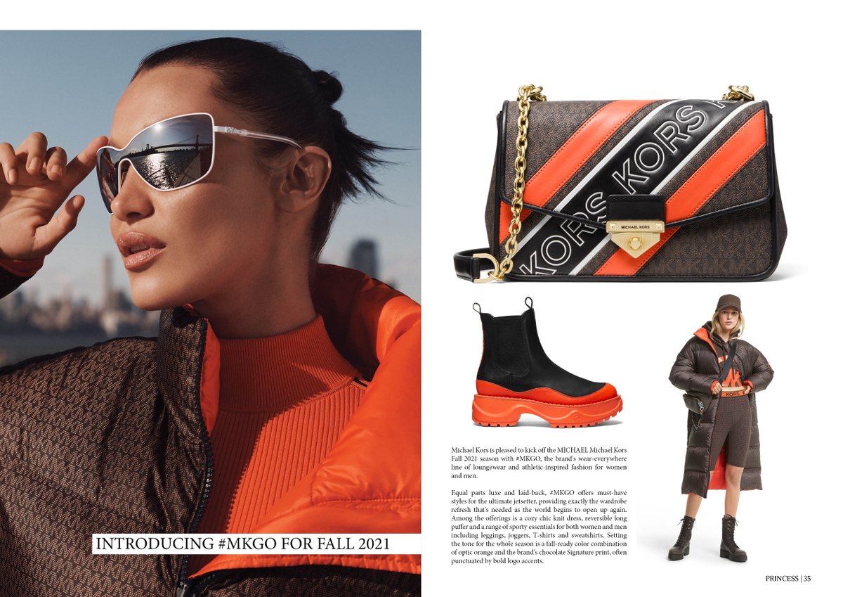 Introducing <a href="/MichaelKors/">Michael Kors</a> #MKGO for Fall 21. Find out more within the latest edition of Princess Magazine by either reading in Print: bit.ly/2DdKLwK Online joom.ag/opDI On Readly bit.ly/2CQNUS6 or on Yumpu bit.ly/39qCt61 #fashion #fashionstyle
