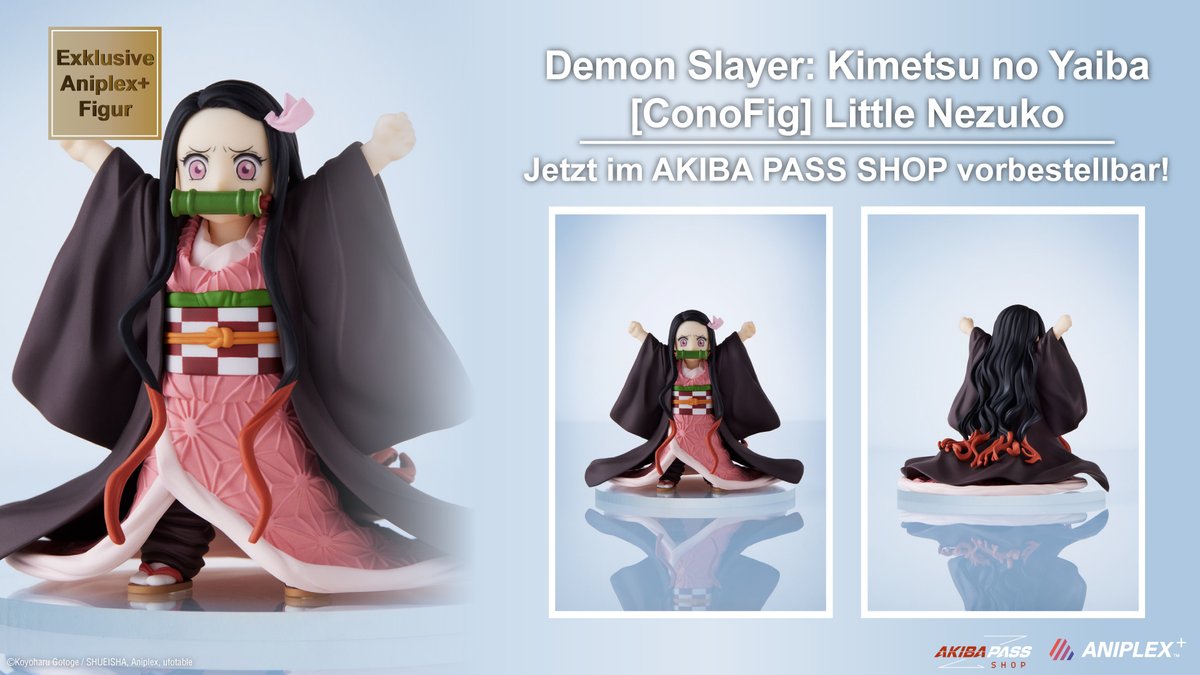 PepperAnime's tweet photo. Jetzt im #AKIBAPASSSHOP vorbestellbar: #DemonSlayer #ConoFig #LittleNezuko #Aniplex+ #Figuren #Merchandise #Anime Shop: https://t.co/9mMlpftu9D https://t.co/btpjsXVuF8