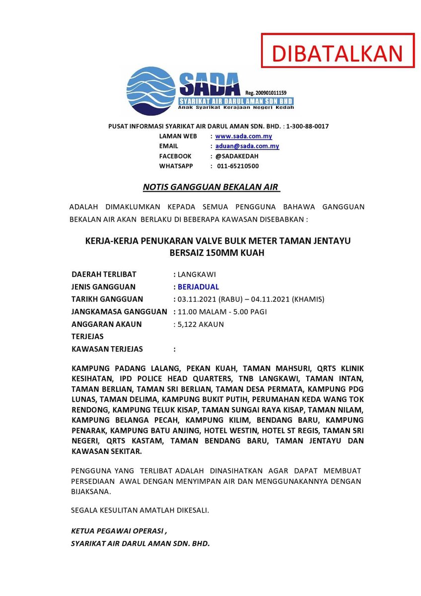 Yang Terbaik Syarikat Air Darul Aman