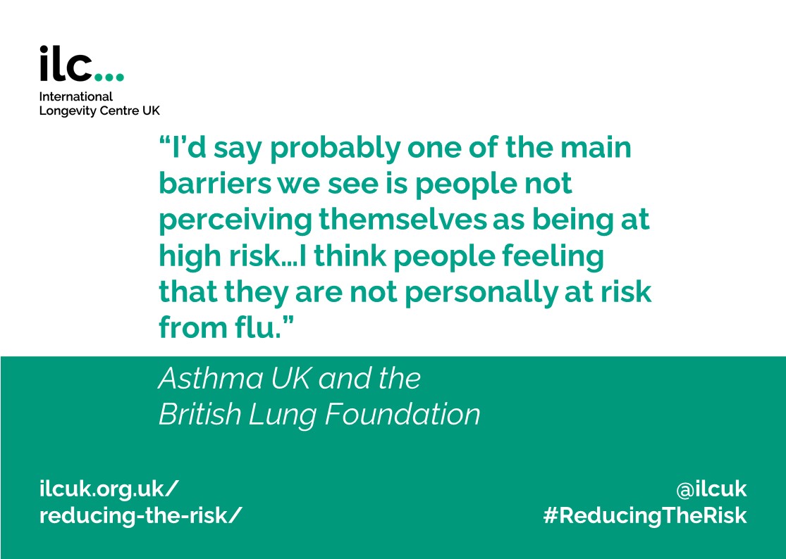 ILCUK's tweet photo. Some people donโt see themselves as being at high enough risk to need routine vaccination.
This is a key barrier highlighted by @asthmauk and @lunguk
Read our #ReducingTheRisk report, commissioned by @MSDintheUK ๐
https://t.co/HqNC4SdbHc https://t.co/HWdOtlIq0a