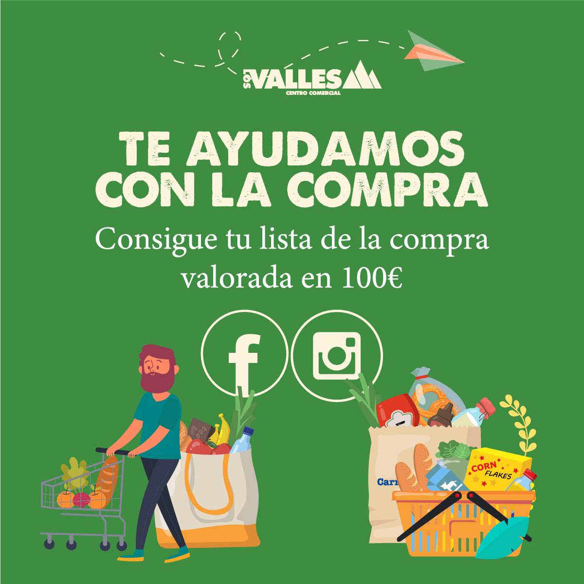 cclosvalles's tweet photo. ¡#Sorteo! ¡Gana un carro lleno con lo que tú quieras, por valor de 100€!
Solo tienes que dar like a este post, hacer RT y mencionar a un amigo en las respuestas. ¡Y ve preparando tu lista de la compra!
#Concurso #CompraGratis #CarroDeLaCompra #CarroGratis #Premio https://t.co/r7qSIhaK6t