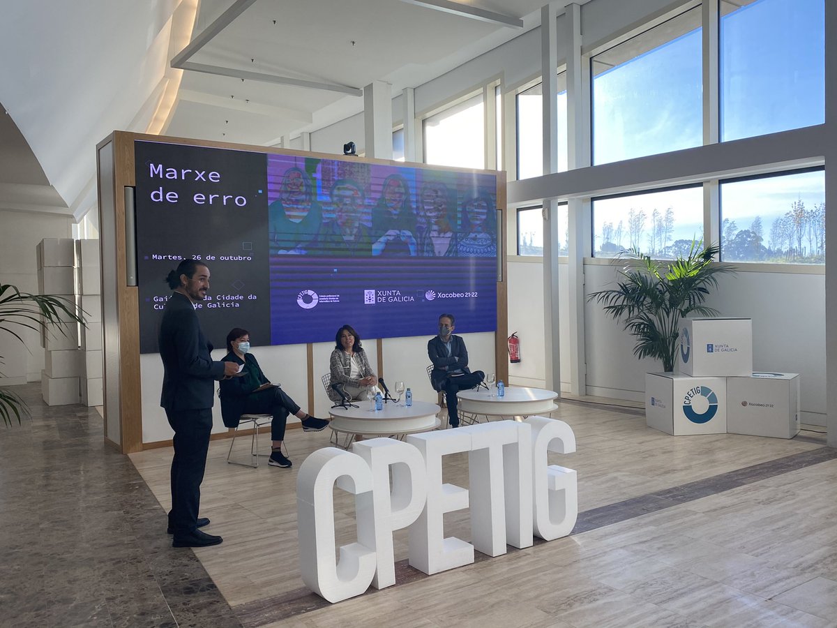 cpetig's tweet photo. 🎬  #MarxeDeErro Mar Pereira, directora da @amtega: “É un chamamento para que a creatividade, o talento e o sentido pragmático da muller estean presentes na transformación dixital. Non soamente estar, tamén liderar. Queremos que teñan un papel relevante na transformación do país” https://t.co/kIGCymAJk2