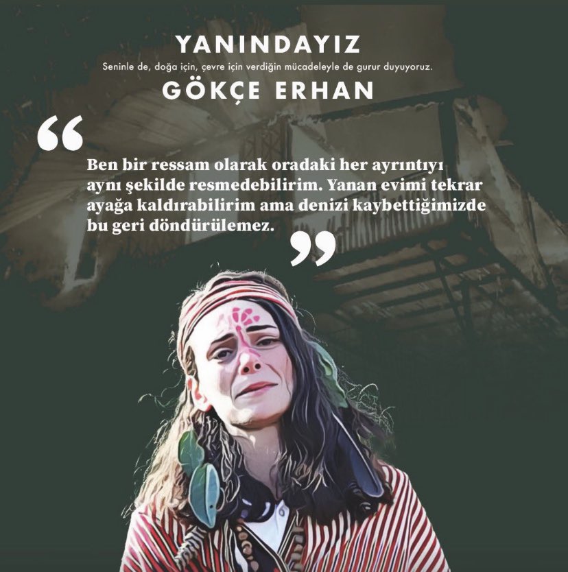 melisalphan's tweet photo. Rant çeteleri, doğayı savundu diye Gökçe’nin evini yaktılar. Aslında Gökçe’yi de eviyle beraber yakmak istediler. Gökçe kurtuldu 🙏🏾; doğayı da kurtaracağız. 🌿
#gökçeninyanındayız https://t.co/BQeGfzA3Wf