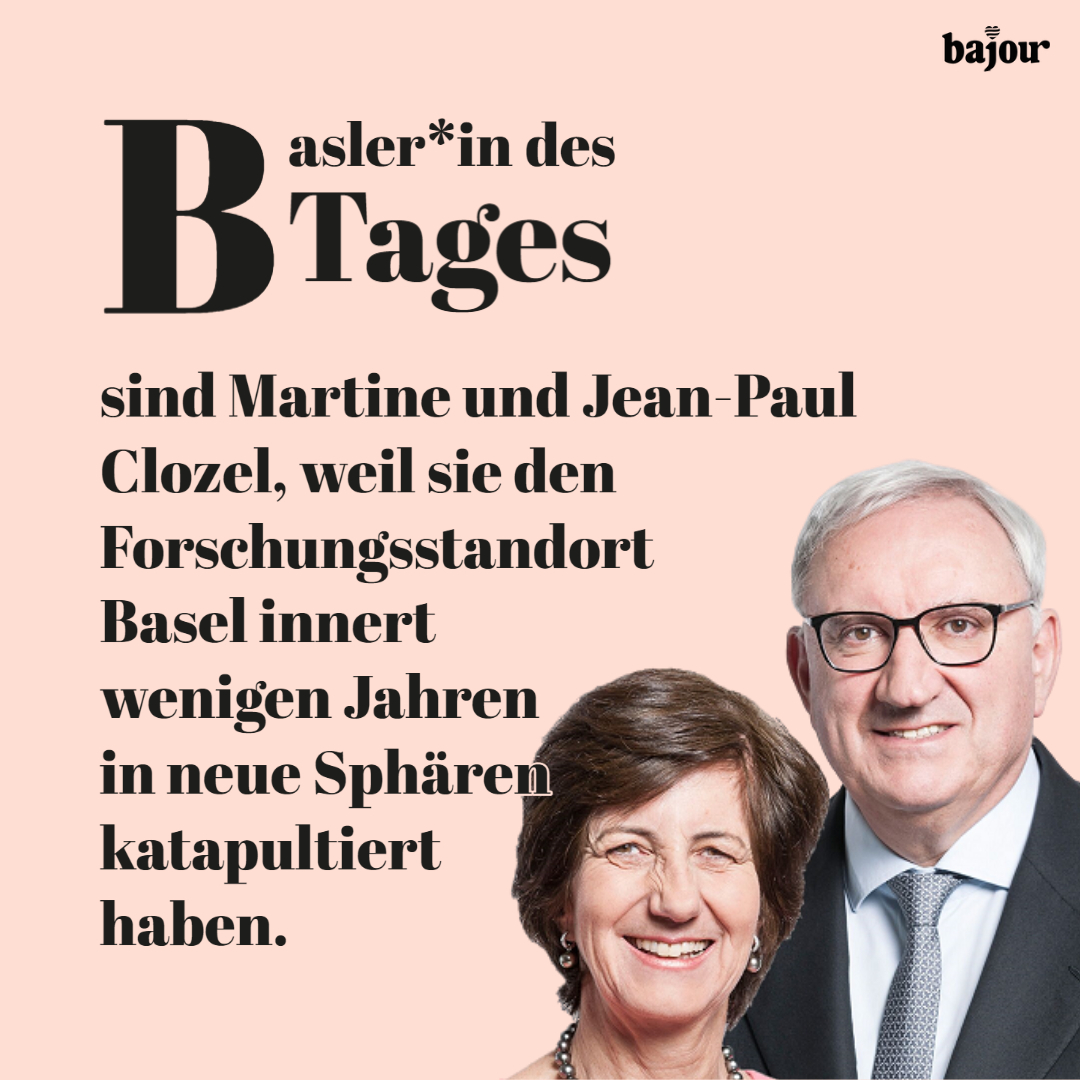 BajourBasel's tweet photo. Martine und Jean-Paul Clozel gründeten #Actelion, den grössten Biotech-Konzern Europas. 2017 verkauften sie an @JNJ_ch und gründeten #Idorsia, das grade an einem Herzinfarktsmittel arbeitet. Heute erhalten sie den Anerkennungspreis für eine Starke Region.

https://t.co/23EuqdZ1IM https://t.co/lKacXNjNnj