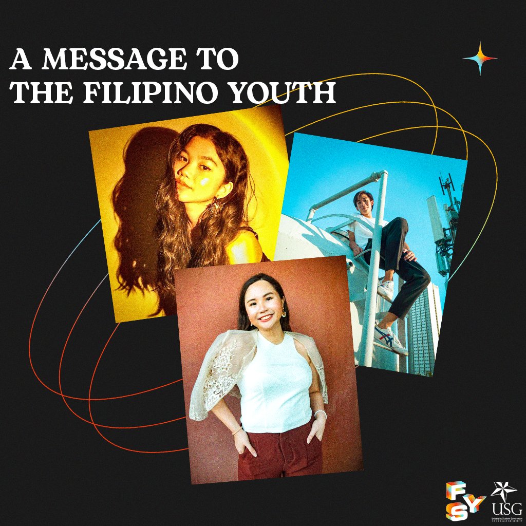 FYSDLSU's tweet photo. With 𝗙𝗶𝗹𝗶𝗽𝗶𝗻𝗼 𝗬𝗼𝘂𝘁𝗵 𝗦𝘂𝗺𝗺𝗶𝘁 𝟮𝟬𝟮𝟭 fast approaching, our Executive Directors would like to share an inspiring message for our dear delegates ✨

Stay tuned for more updates and follow us at:
Twitter: https://t.co/TJNju3MwiL
Instagram: https://t.co/msNOC6IsHF https://t.co/czY5XqXp2B