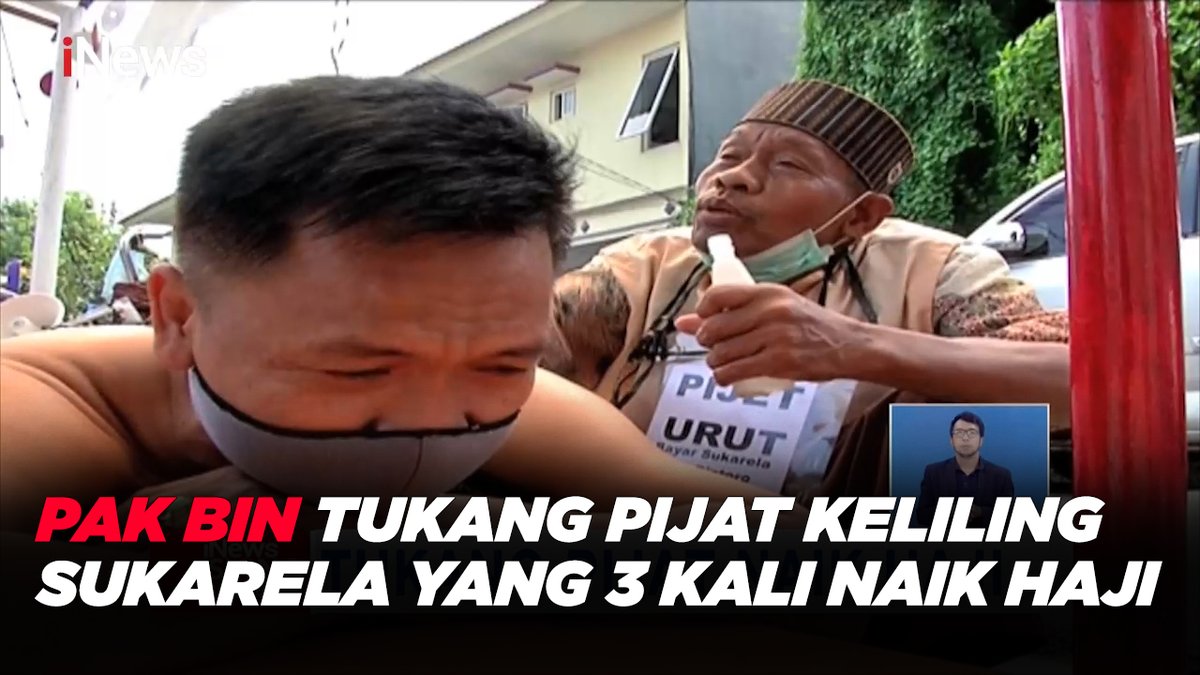 SeputariNews's tweet photo. Kisah Pak Bintoro Tukang Pijat Keliling Sukarela di Jakarta yang 3 Kali Naik Haji
Selengkapnya https://t.co/w1K4NK1eEP
#iNews #iNewsSiang #TukangPijat #Sukarela https://t.co/qRGmI42F3u