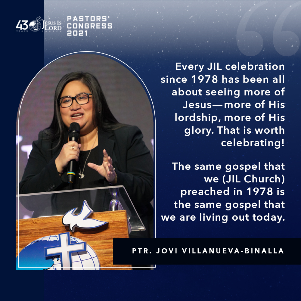 JILWorldwide's tweet photo. For 43 years and counting, the prime and sole reason we celebrate the JIL Church Worldwide anniversary is to focus on none other than the glory of God and His grace that never ceases. 
#JIL43PastorsCongress https://t.co/0bstFcIrUK