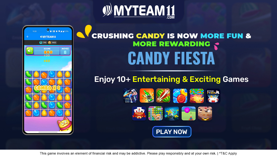 MyTeam_11's tweet photo. Play MyTeam11 Candy Fiesta for great fun &amp; sweet rewards. 

Play Now on https://t.co/nICZYf9fKd

#FantasySports #CandyFiesta #FantasyCricket #MyTeam11 #CardGames #Games #MultipleGames #OnlineRummy #OnlineGames #PlayGame https://t.co/Qwf12QcJlr