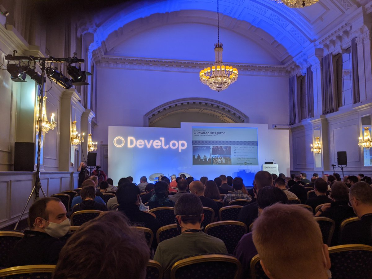 PKTSizedHands's tweet photo. Develop Keynote just about to kick off! #DevlopConf https://t.co/yfnKp0zkZX