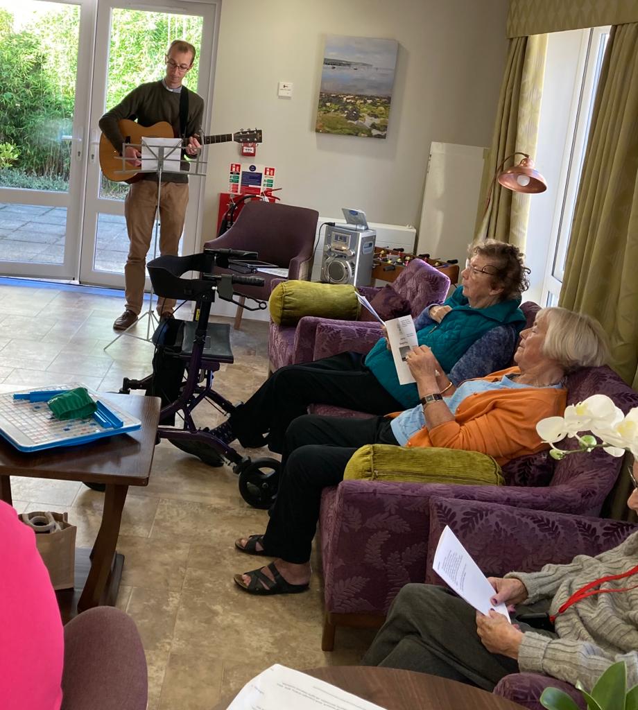 PineMartinCare's tweet photo. We held our weekly service this morning with some lovely prayers and hymns. There is always a fantastic turnout and it's a real favourite with our ladies and gentlemen! https://t.co/IaTYzIyjHf
