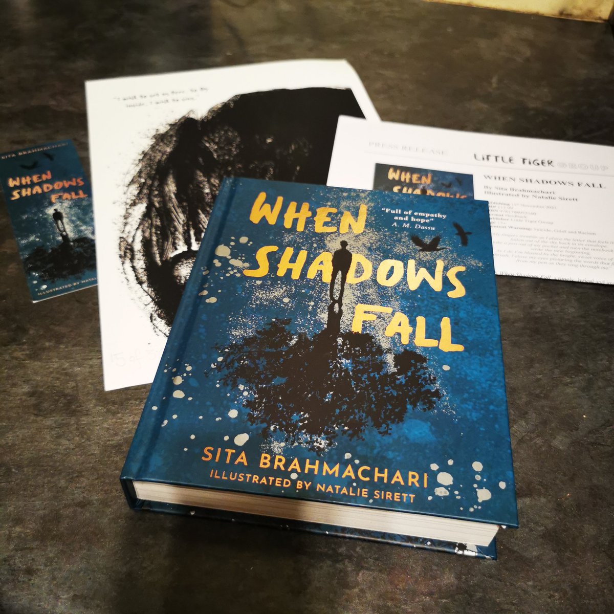 Amazing package from @LittleTigerUK @ninadouglas #whenshadowsfall
Something special is coming next month for this book and I'm pretty excited. The book is stunning inside too. Thank you for the brilliant package #gifted