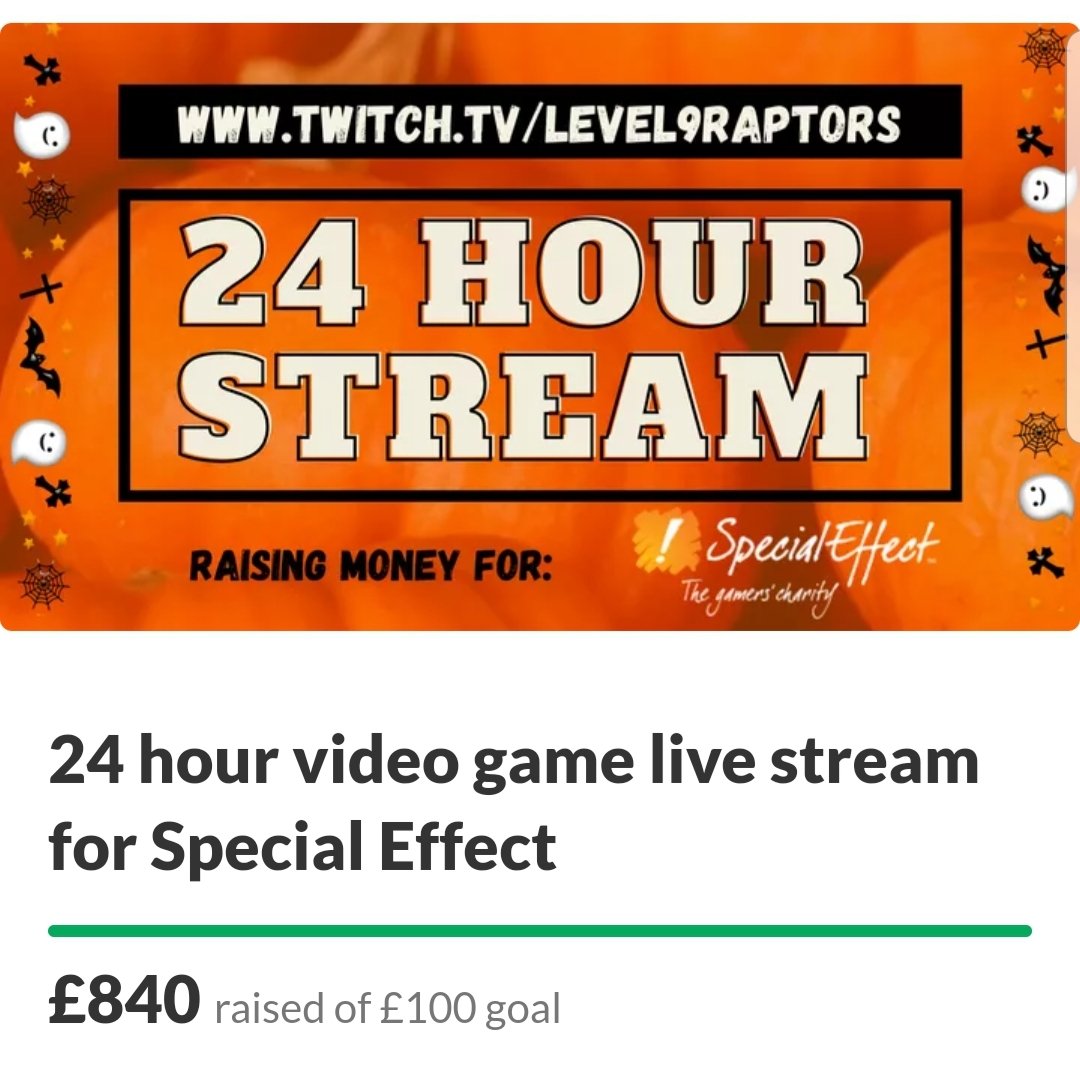 KittyStaunton's tweet photo. Managed to raise £840 for @SpecialEffect with a 24 hour stream! 😱😱 Donations still open if you want to contribute! 
https://t.co/T7FYgPHUGC https://t.co/ZqJf6NK41H