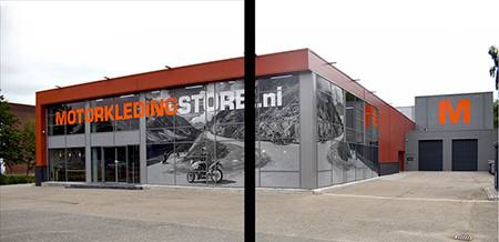CP_huisstijlen's tweet photo. Een #totaaloplossing voor een nieuwe vestiging van Motorkledingstore - Zo doen we dat!  

(Bekijk de totaaloplossing op onze website https://t.co/bSCU2jt44A)

#huisstijloplossingen #interieur #exterieur #gevelbelettering #raamvisual https://t.co/TeQ7G0VaQO