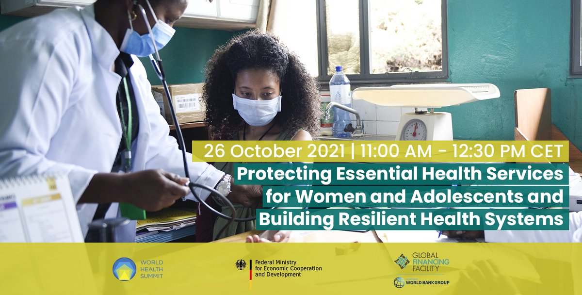 🔴 LIVE NOW: "Protecting Essential Health Services for Women and Adolescents and Building Resilient Health Systems" featuring global and country leaders, #CSO voices and more. 

Co-hosted by <a href="/BMZ_Bund/">Bundesentwicklungsministerium</a> and <a href="/theGFF/">The GFF</a>.

👉 worldhealthsummit.zoom.us/j/87664337001