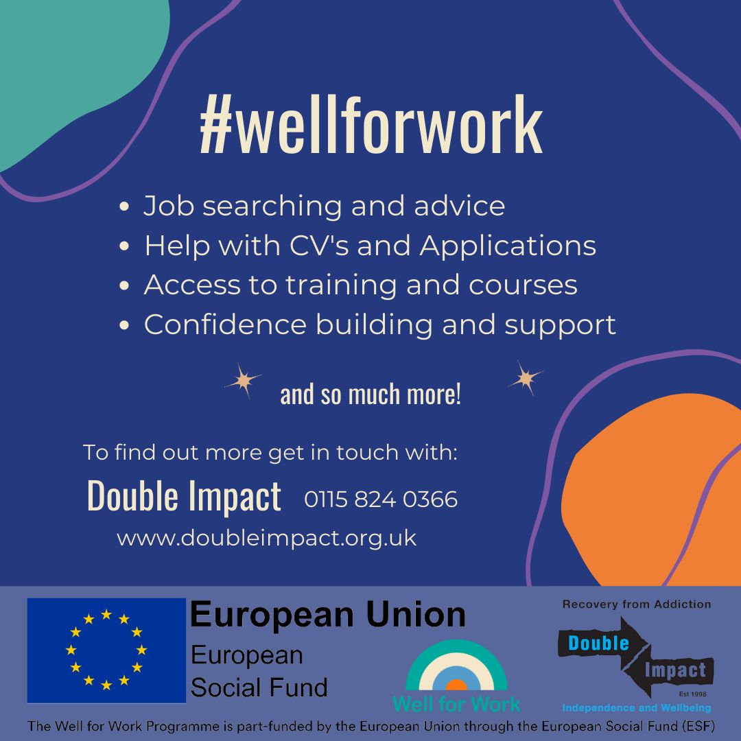 DI_Recovery's tweet photo. Well for Work aims to get you into work and stay in work! We work together at a pace that suits you and support you the whole way. Visit https://t.co/ZcpGVQzt4h to find out more! @Futures_for_you #wellforwork #jobsearch #nottingham #nottinghamjobs
" https://t.co/JzAql98Gsp