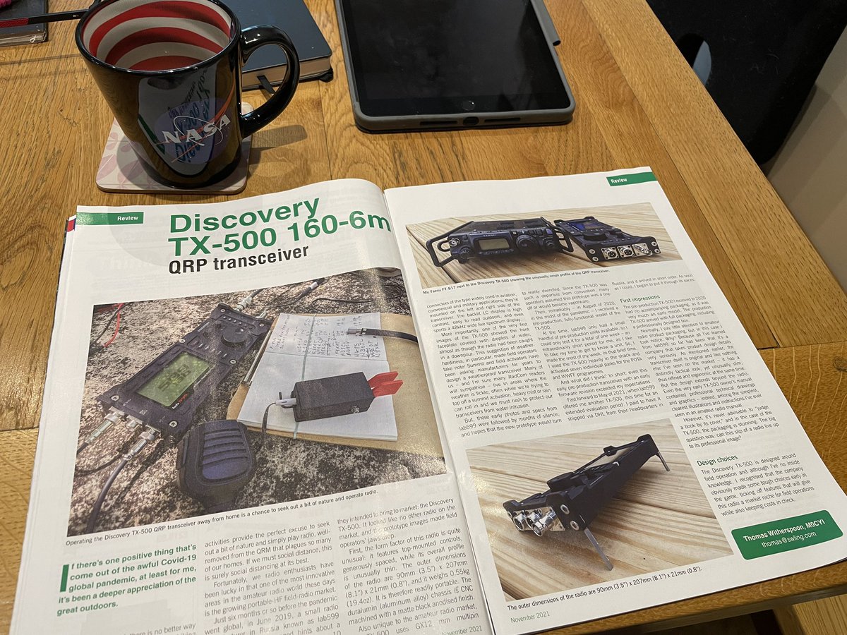 Great review of the lab599 TX-500 by @QRPerDotCom in this months RadCom.