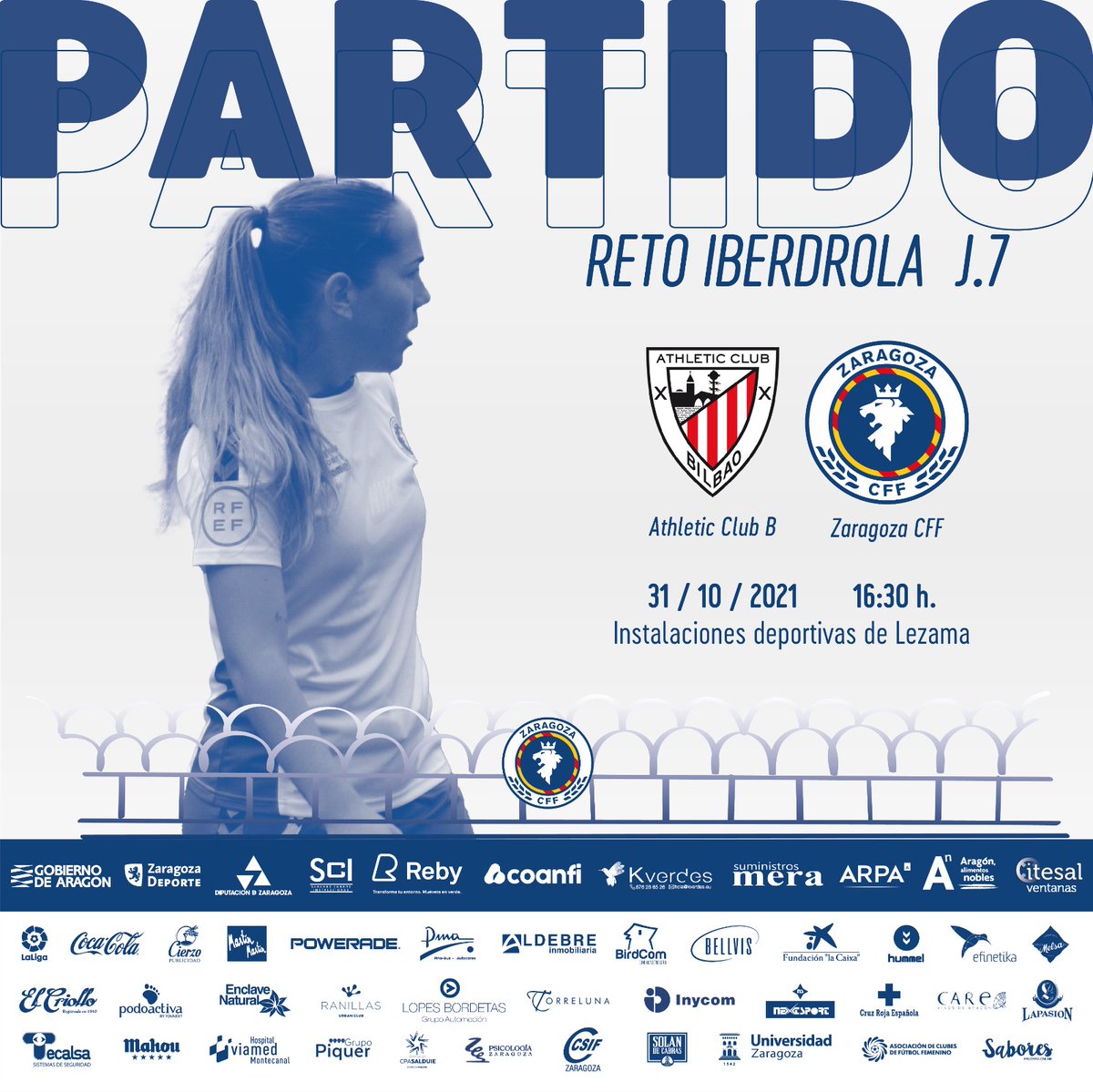 🔵⚽️⚪ Esta semana regresa la competición en el #RetoIberdrola

👉 El domingo desde las 16:30 horas visitamos al <a href="/Athletic_Fem/">Athletic Club Femenino</a> B. ¡Nuestro equipo ya ha vuelto al trabajo para preparar este importante encuentro!

#ZaragozaCFF💙 
#ZaragozaCFF 
#FutbolFemenino
