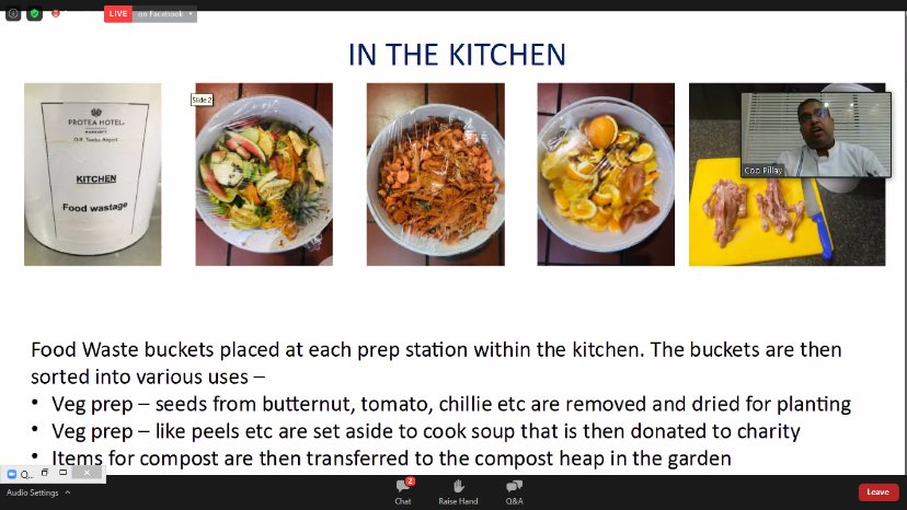 Managing food waste in the kitchen. 

#FERLSymposium