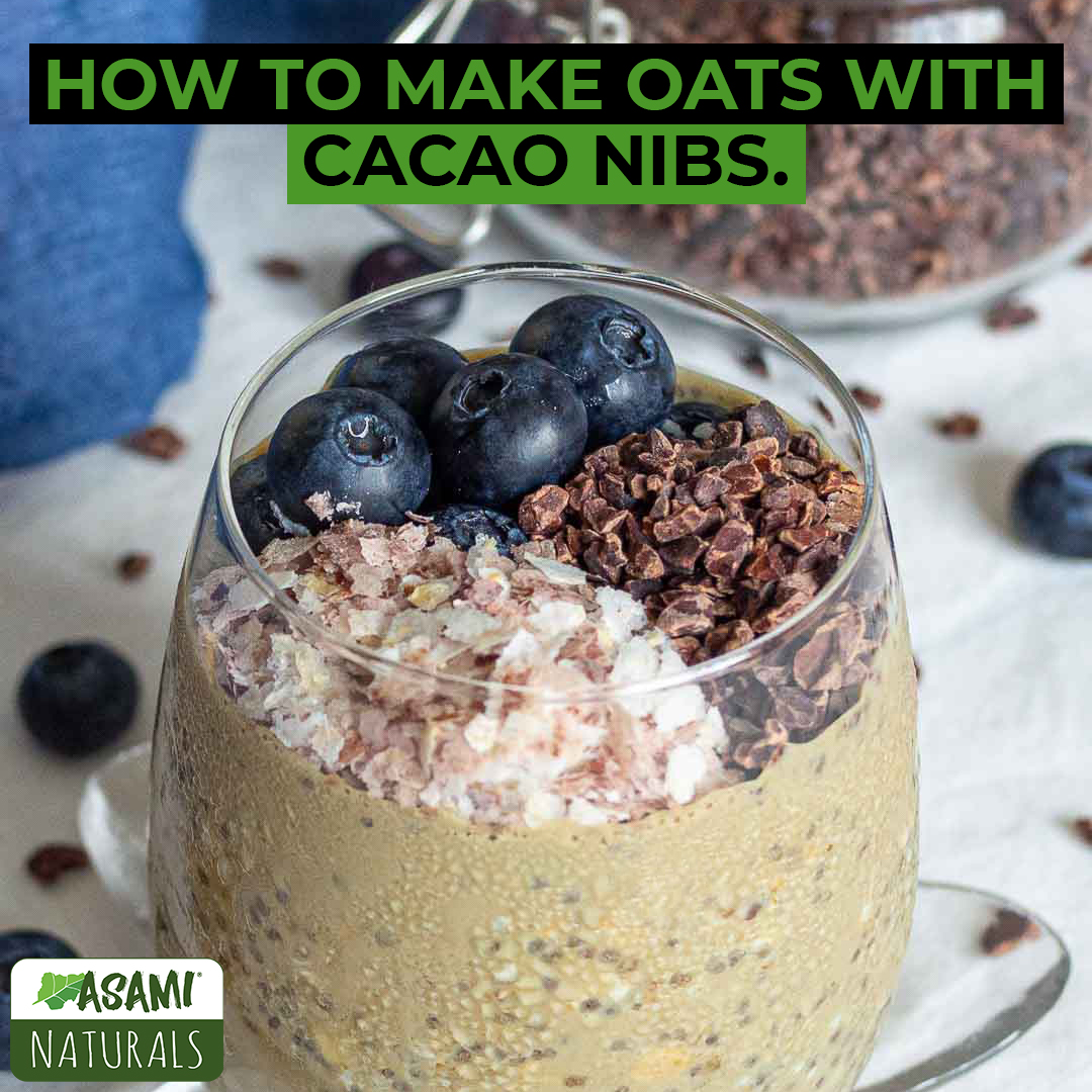 INGREDIENTS
👉½ cup rolled #oats
👉1 tablespoon #chiaseeds
👉½ tablespoon bee pollen
👉1 cup milk 
👉8-10 #blueberries
👉1 teaspoon brown rice flakes
👉1 teaspoon #CacaoNibs
Top with blueberries, brown rice flakes, &amp; #cacaonibs the following day &amp; enjoy!
#asami_llc #asami #asami