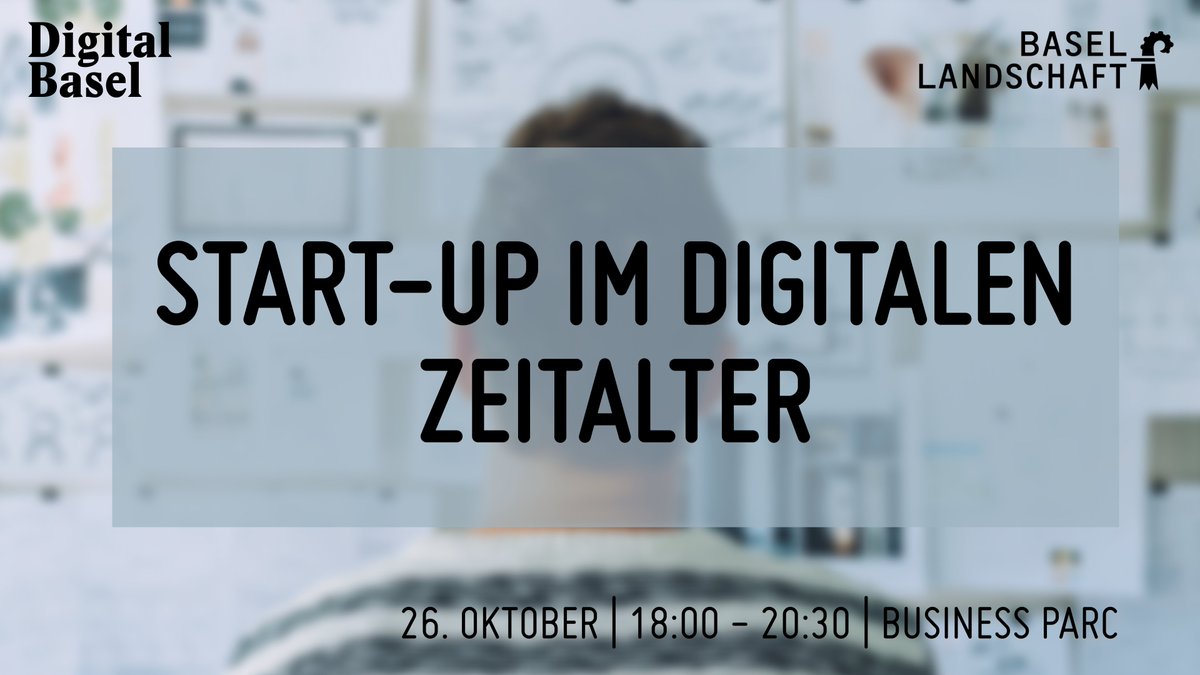 DigitalBasel's tweet photo. Wie geht man richtig vor um ein Start-up zu gründen? Welches sind die Chancen, wo lauern Gefahren? 

➡️ Melde Dich gleich dafür an: https://t.co/QMS8QgzFpJ

#digitalbasel #swissdigitaldays #digitaltage #startup #digital #baselland #gründung #gewusstwie #selbständigkeit https://t.co/JW939lv3Va