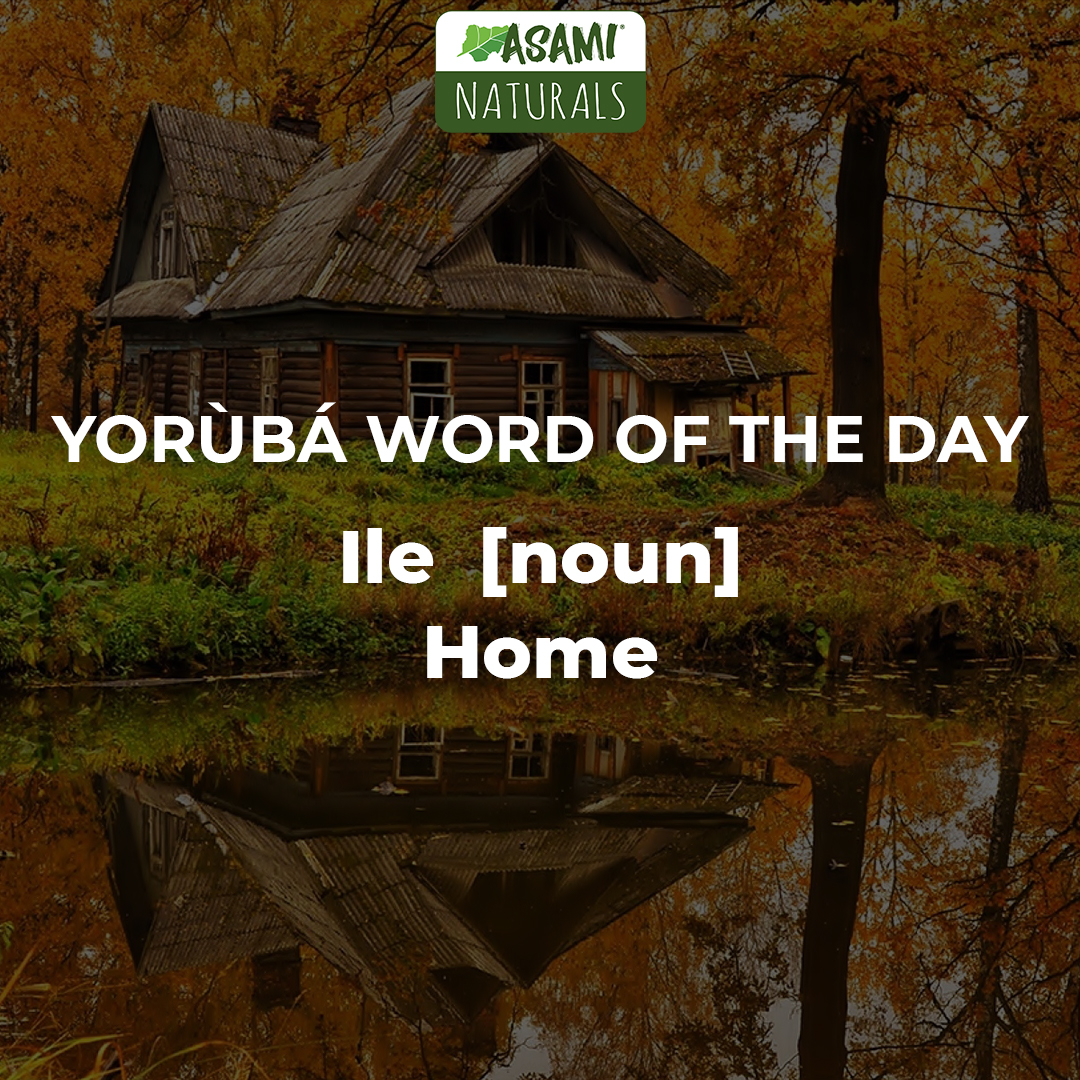 Yorùbá word of the day is...
--------
Ile 
Aka
Home
👉 Send this to a friend

#asami_llc #asami #asamitea #tea #teablog #teaconnoisseur #instatea #instateatime #instateaparty #teaculture #tealeaves #teadrinker #Teaaddict #teastagram #drinktea #teablogger #teawares