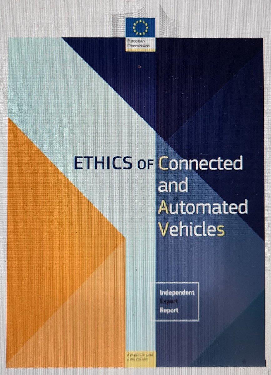 And the Ethics journey continues. Happy to share that today the European Commissions organised another Workshop on the Ethics of CAVs. Thanks Suzanna Kraak. Invited only but happy to share the results #selfDrivingCar #RoadSafety #DataPrivacy #artificalintelligence