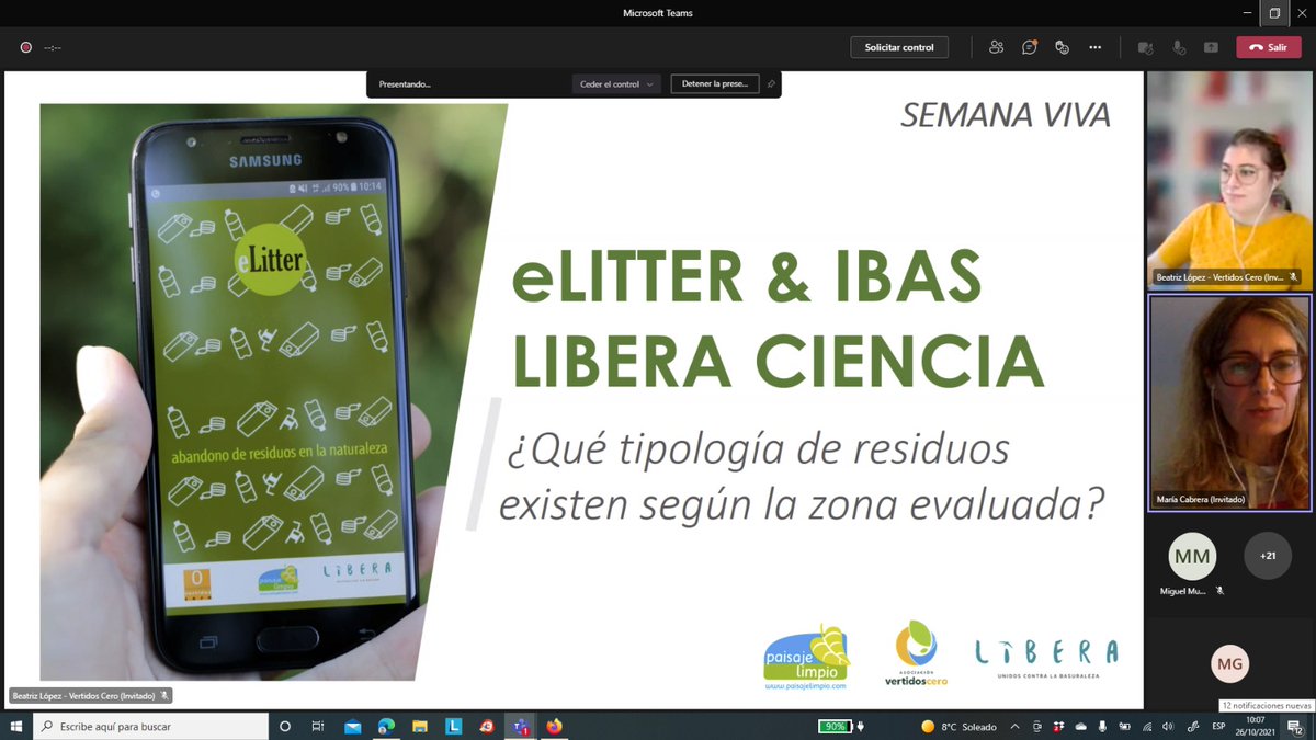 Vertidos_Cero's tweet photo. En #LaSemanaVIVA, hoy os hemos hablado sobre los residuos predominantes en los espacios naturales del #ProyectoLIBERA 🚬🧃 caracterizados con #appeLitter.
Si no has podido asistir, podrás verlo en el canal de YouTube de ProyectoLIBERA, ➡️ https://t.co/Rx8AUW4zFf
#basuraleza https://t.co/ERj1AjSQz7
