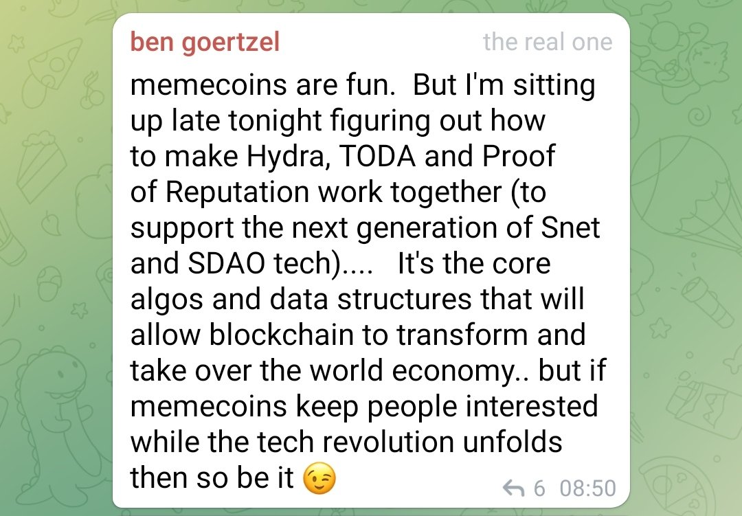 guyfrom2045's tweet photo. BUILD 🦾🤖

#TODA + #HYDRA+ Proof of Reputation
@bengoertzel 
$AGIX $SDAO https://t.co/s2xb2EtASo