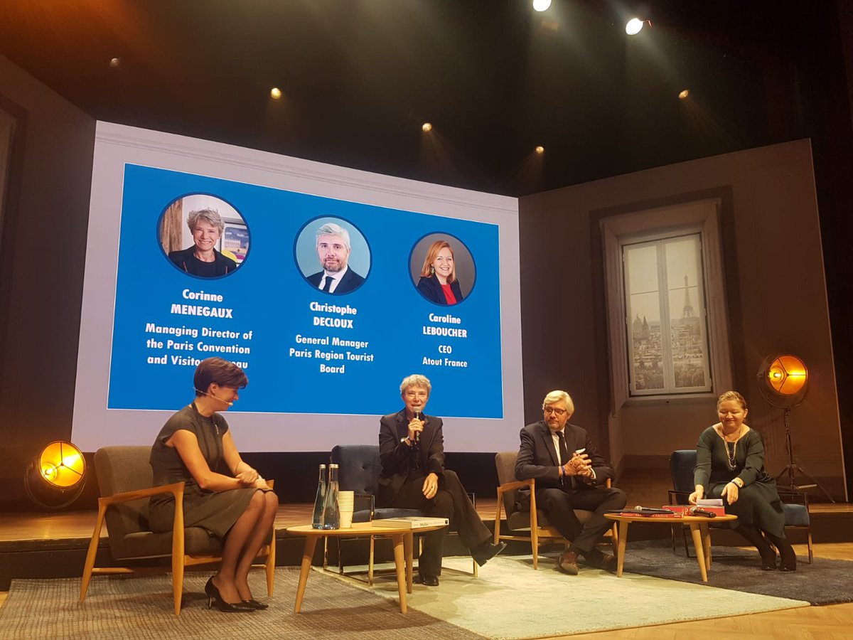 Fredhoc's tweet image. Accueil ce matin des 180 congressistes de l’ICCA.
Table-ronde d'ouverture : La fin de nos vieilles habitudes : créer des villes durables pour les citoyens du futur
L’occasion de reparler du tourisme durable et eco-responsable que nous construisons à Paris.
@danlert @ParisJeTaime