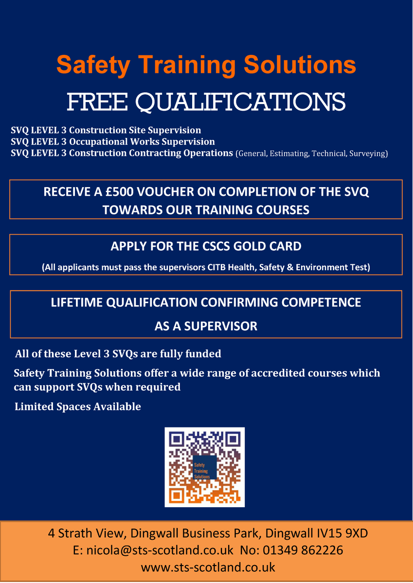 STSScotland's tweet photo. #SVQ #SQA #qualifications #Training #modernapprenticeships https://t.co/8chpas5iVU