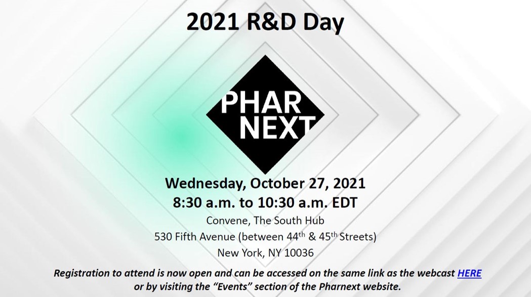Pharnext's tweet image. Our R&amp;amp;D Day event is starting now featuring Mario Saporta, Allison Moore, Adrian Hepner, Florian Thomas, and Xavier Paoli as speakers. 

Register now: pharnextranddday.convene.com

#corporateevent #researchevent #webinar #pharnext #CNS