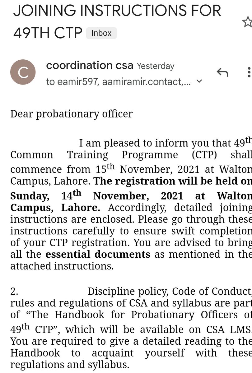 jawadranjha's tweet image. The most awaited call of my life has arrived. 49th Common. Alhamdolillah
 #CSS2020