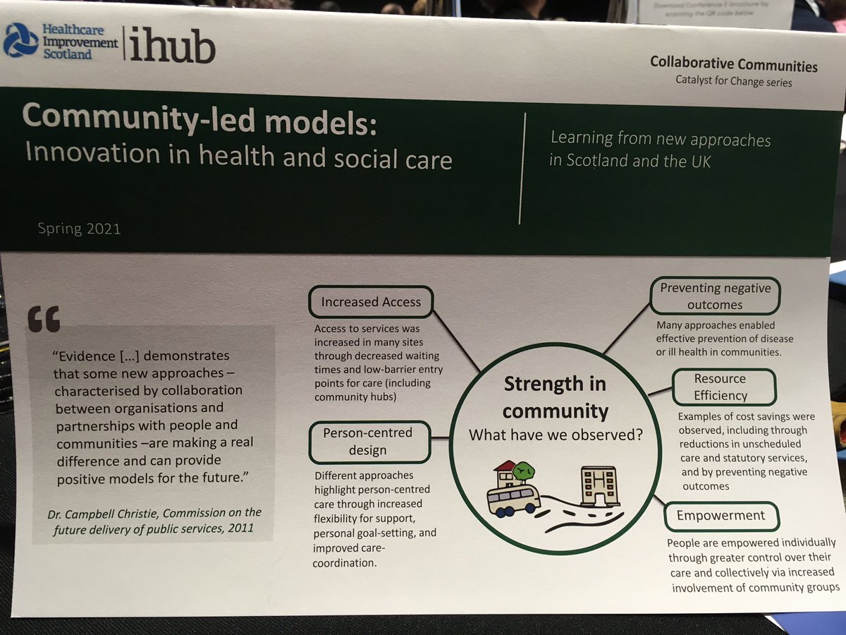 What do we mean by community social work? Come over to @ihubscot stand to find out about activity happening across Scotland @desmccart @CSutton2451968 #swsconf21
