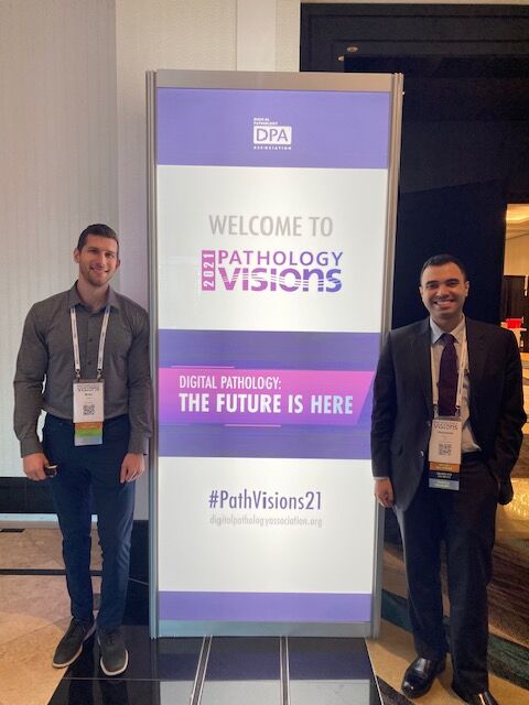 dpatweet's tweet photo. Congratulations to our #PathVisions21 Travel Award Recipients: Mohamed Amgad, Brian Vadasz, and Talat Zehra. They were recognized at the President's Dinner last week. https://t.co/re7gK3Turi