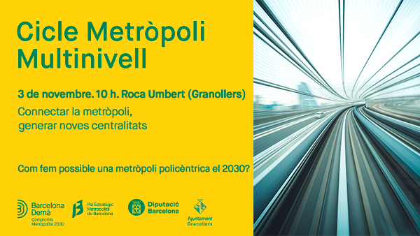 pembarcelona's tweet photo. Com aconseguim noves #centralitats a l’RMB per una #metròpoli dels ⏰ #45minuts ❓
El 🗓️ 3 de novembre a les 10:00 h la Metròpoli #Multinivell arriba a Granollers des de 📍 @rocaumbertfa, t'hi esperem!
📽️ També en streaming!
Inscripcions 👉 https://t.co/ExeuugmlEG https://t.co/dPWqK0f0n5