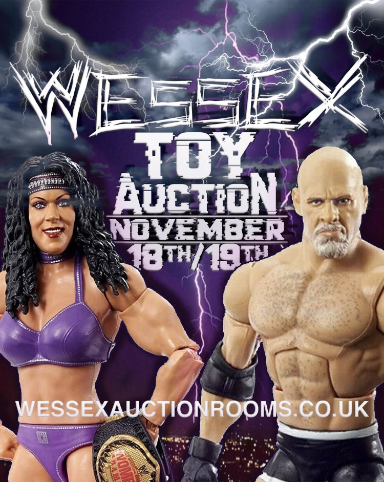 WessexAuctions's tweet photo. Date for your diary!  Our fifth #toy #auction of the year including a HUGE collection of #wwe #wwf #actionfigures as well as #diecast #modelrail #livesteam #starwars #leadsoldiers #scalextric #dolls #retrogaming and more! https://t.co/iPZOcX63vK
