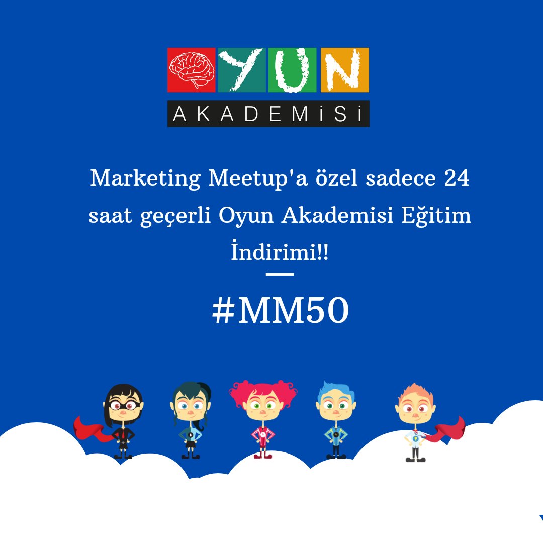 Marketing Meetup'a özel Oyun Akademisi indirimlerine ne dersiniz? 👀👀👀

Sadece 24 saat geçerli olacak olan kodu Oyun Akademisi eğitimlerinde kullanabilirsiniz.

Hadi oyunlaştırma'ya !!! 😎😎😎

Eğitim linkleri kubist.net 'te 

#oyunakademisi #indirim #oyunlaştırma