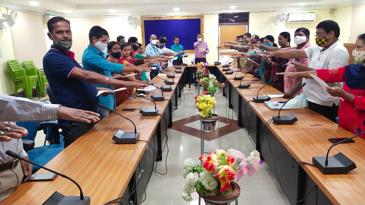 Oath taking on the occasion of Vigilance Awareness week by employee of DRDA Khordha