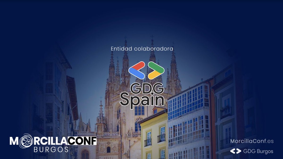Queremos agradecer el patrocinio de <a href="/GDG_ES/">GDG Spain</a> y <a href="/Google/">Google</a> por confiar un año más en el #evento #tecnológico referente en la ciudad de #Burgos. 
Podeis adquirir #gratis vuestras entradas para el <a href="/MorcillaConf/">MorcillaConf</a> en morcillaconf.es
Reserva ya el 20 Noviembre en tu agenda!