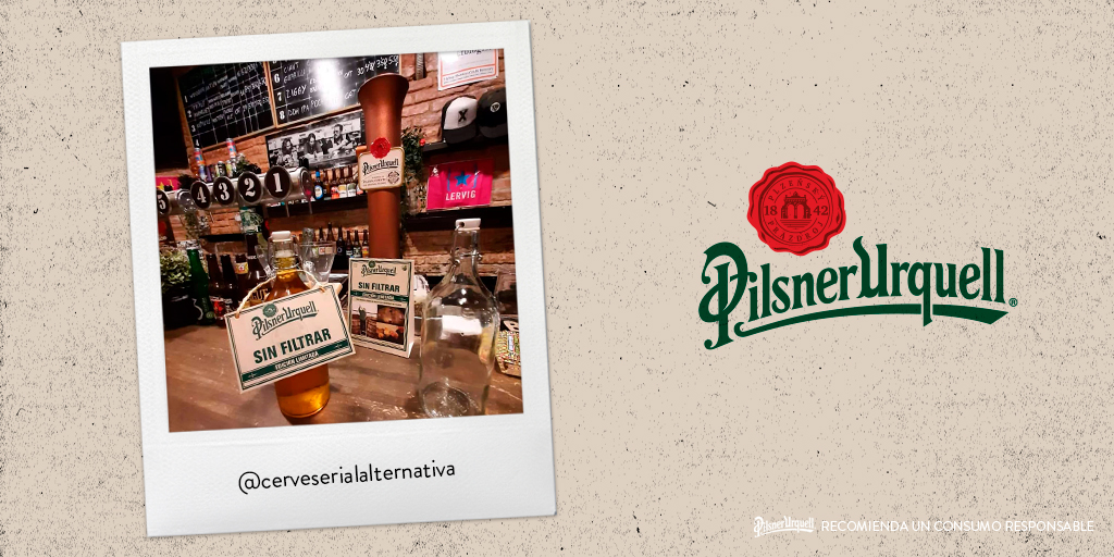 ¿Eres un amante de lo original? Ahora puedes probar #PilsnerUrquell sin filtrar en <a href="/cerveseriabcn/">Cerveseria l'Alternativa</a> 🍺