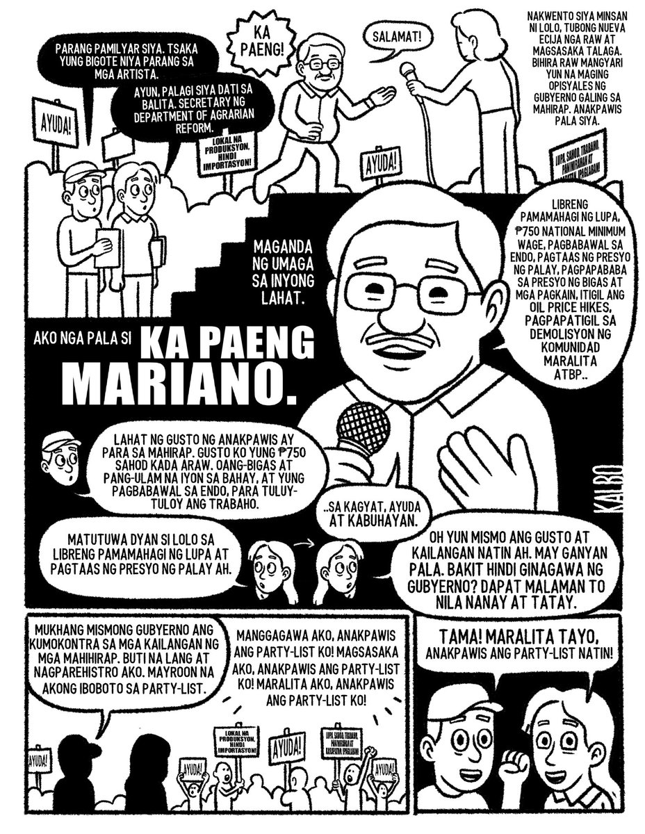 Polyeto para kay Ka Paeng Mariano ng @AnakpawisPL ✊🏼 