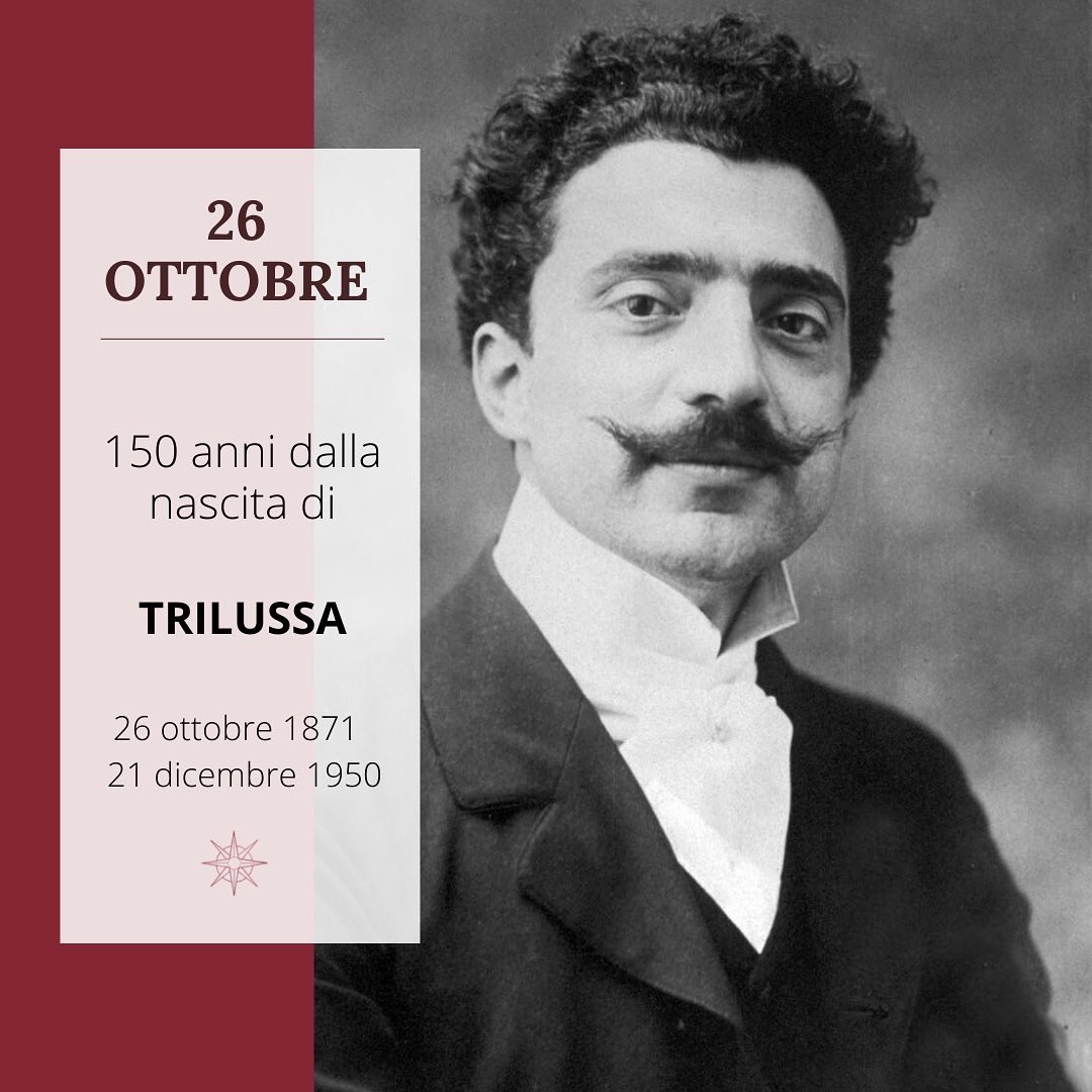 ArateaCultura's tweet photo. 26 ottobre, 150 anni fa nasceva Trilussa.
Per ricordarlo condividiamo una poesia da “Tutte le Poesie” (1940-1953)
#ricorrenza #trilussapoesie #trilussa #aratea #arateacultura https://t.co/izpHrroKh2