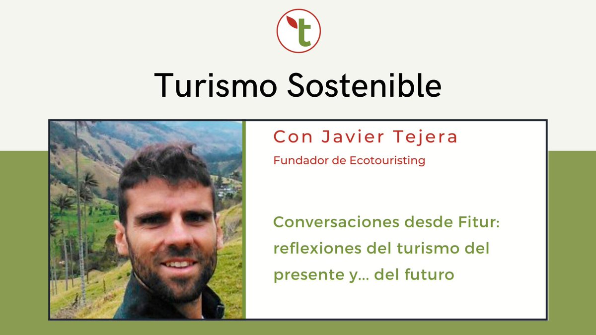 RadioViajera's tweet photo. 🎙 Un #podcast desde #Fitur2021 de @Travindy_ES
En el conversan con @j_tejera fundador de #ecotouristing en España , quien cuenta con más de una década de experiencia nacional e internacional en la implementación del #turismosostenible
Escúchalo aquí https://t.co/3UJCIvy2rw https://t.co/iJPFKdtZGT