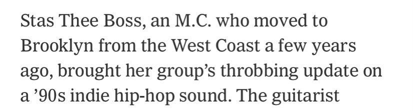 StasTHEEBoss's tweet photo. I’m in the @nytimesmusic 🥰
Thanks for the head-nod!

https://t.co/gDQOImyiwb https://t.co/LTVdW0V7Us