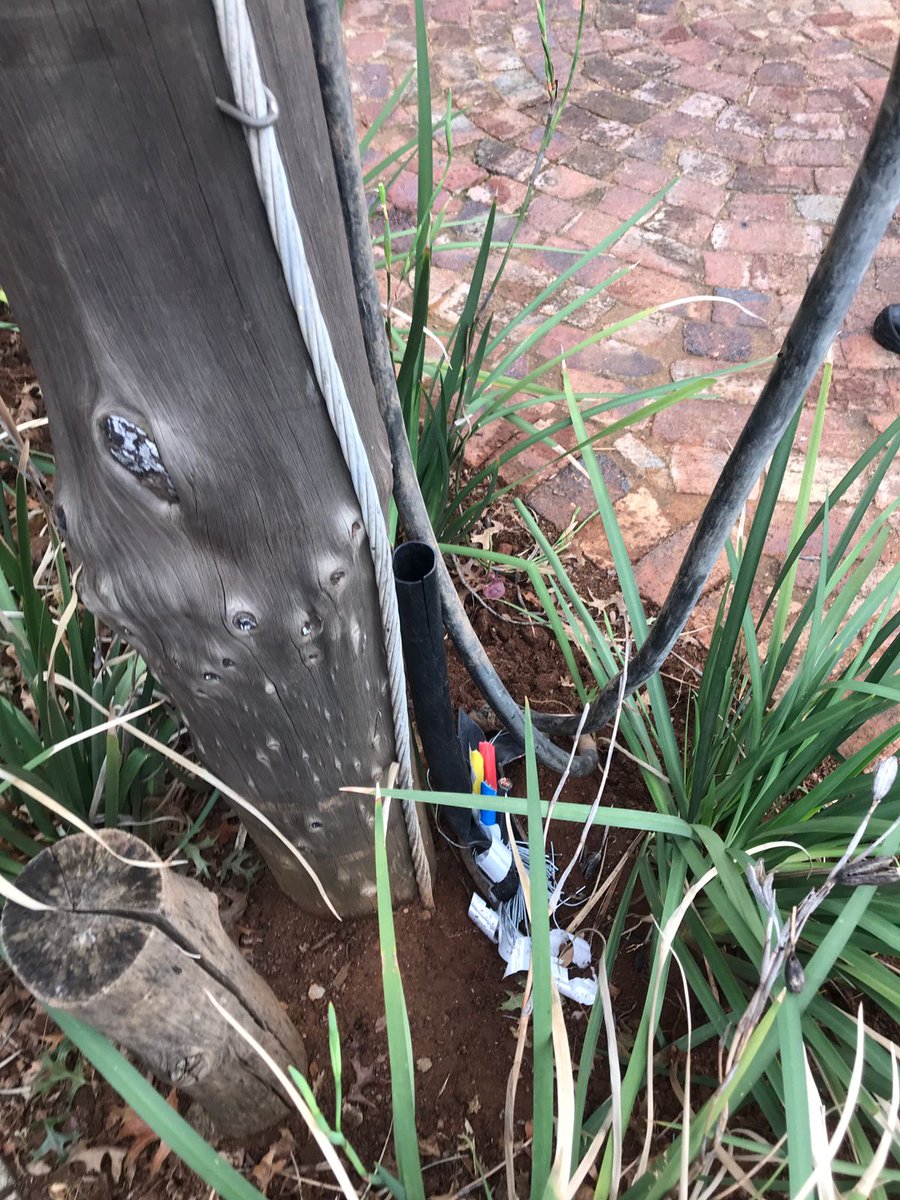 MyLeaderNicole's tweet photo. #ward99update
another one of the terrible aspects of #loadshedding is cable theft. This happened during loadshedding in standard drive #blairgowrie https://t.co/CDcjNVb9H5