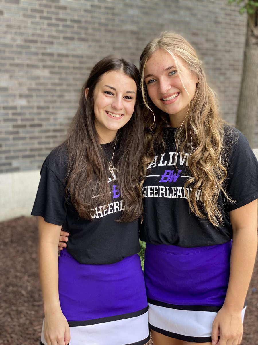 BaldwinHSCheer's tweet photo. Senior Rec. week continues with @kaylaadangelo &amp; @jbalaschak03 🎓 Julia is looking to study psychology &amp; Kayla is planning to be a nurse! These 2 love to cheer and have made some of their best friends in our program! We know they’re going to do amazing things in the future! 💜 https://t.co/LjhY92Hi6O