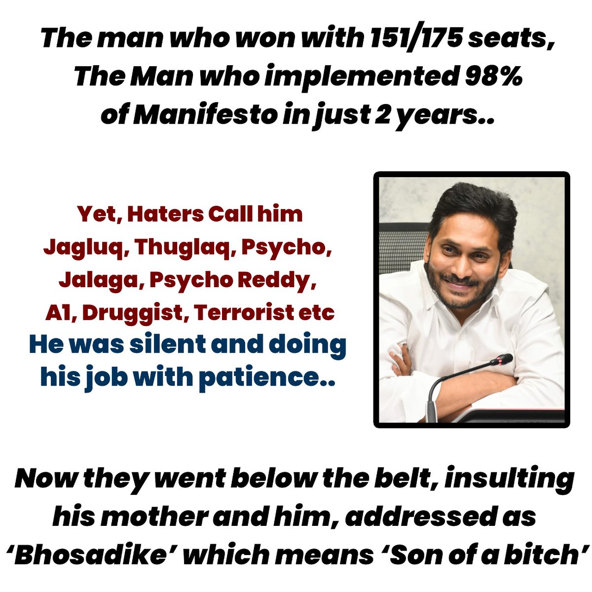 kamesh_gorli_17's tweet photo. Remember the name @ysjagan 😎🤏
The #CheifMinster of #AndhraPradesh

#CMYSJagan #BestCMYSJagan https://t.co/VCT3x1Lzvi